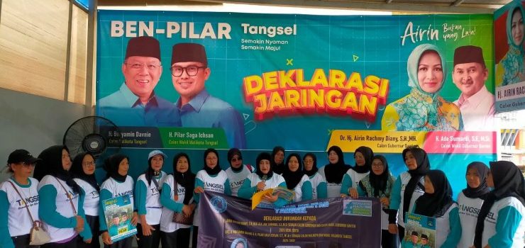 Emak-emak Militan Tangerang Selatan Deklarasi Dukung Airin-Ade Sumardi dan Ben-Pilar