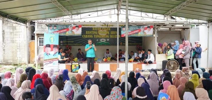 Kampanye di Pondok Aren, Benyamin Sampaikan Berbagai Capaian dan Keberhasilan Pembangunan Bersama Pilar Saga Ichsan