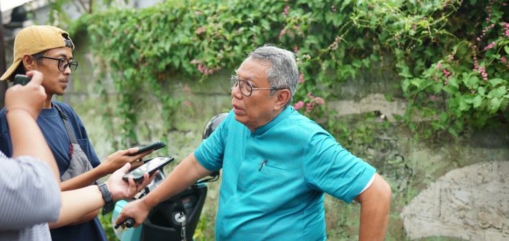 Temui Pendukungnya, Benyamin Rela Dibonceng Sepeda Motor