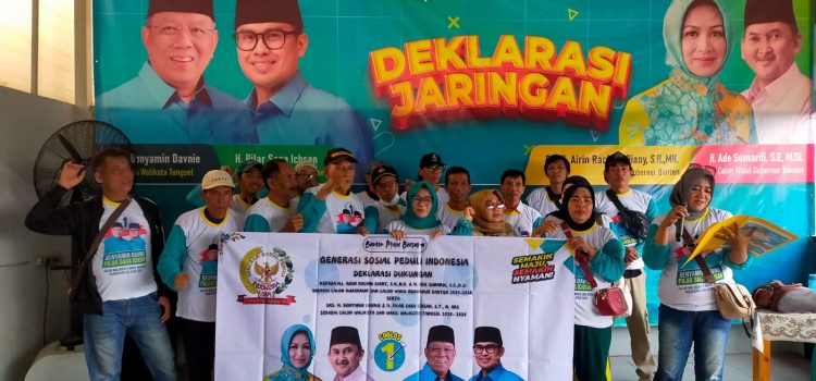 Deklarasi Dukungan GSPI untuk Pasangan Airin-Ade di Banten dan Benyamin-Pilar di Tangerang Selatan